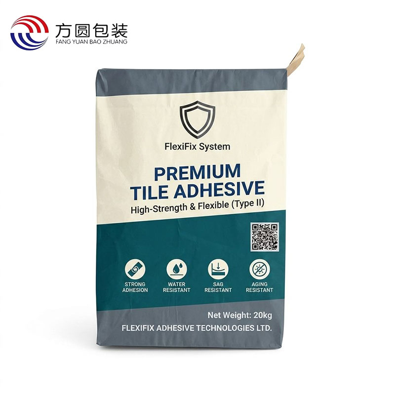 3 Ply Kraft Paper Bag with PE Liner for Cement and Dry Mortar Packaging