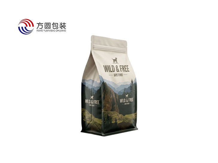 High Glossy BOPET Flat Bottom Pet Food Bag Packaging Solutions